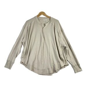 Free‎ People We The Free Waffle Knit Long Sleeve Sweatshirt Size Small